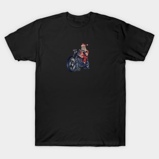 Biker Santa Claus T-Shirt